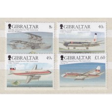 GIBRALTAR 2006 AVIONES SERIE COMPLETA DE ESTAMPILLAS NUEVAS MINT